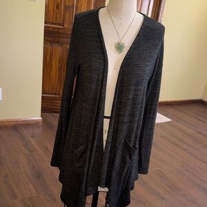 Mudd Black Open-Front Cardigan #004